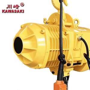KAWASAKI 3T Electric <span class=keywords><strong>Hoist</strong></span> Motor Tiga Fasa Pengangkat Rantai Tugas Berat dengan Remote Control untuk Hotel Pabrik Manufaktur Material - Product Image 4