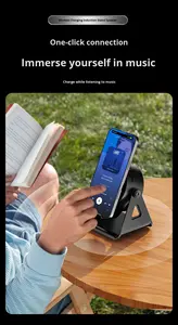 Mini Altavoz Bluetooth Inalámbrico Portátil con Cargador Inalámbrico NFC, LED RGB y Audio para Dormitorio - Product Image 5