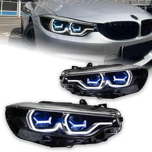 Faros Delanteros Mejorados para BMW <span class=keywords><strong>Serie</strong></span> <span class=keywords><strong>4</strong></span> F32 F36 2012-2019 425i 428i 430i 435i, Lámpara Principal LED, Láser, DRL, Señal, Luces de Coche Modificadas - Product Image 1