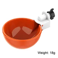 Bol d'eau de poulet automatique et abreuvoir de couveuse petit bol en plastique avec ressort de soupape nouvel état pour la volaille de ferme
