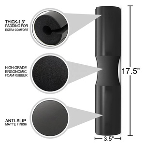 Coussin d'épaule noir personnalisé pour la musculation en salle de sport, éponge de squat, mousse pour barre, coussin pour haltères - Product Image 3
