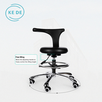 Chaise de laboratoire industrielle ESD réglable Tabouret pivotant de bureau en polyuréthane à faible coût pour hôtels et ateliers
