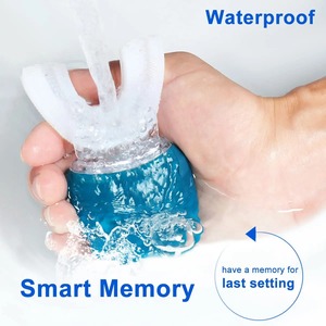 ชุดแปรงสีฟันไฟฟ้าไร้สายแบบชาร์จใหม่ได้ รูปทรงตัวยู นุ่มนวล ใช้คลื่นอัลตราโซนิก กันน้ำ สำหรับการเดินทาง - Product Image 3