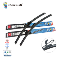 BOSOKO S850 Essuie-glaces automatiques universels souples sans cadre pour voiture, lames de rechange en caoutchouc complet, fournisseur en gros