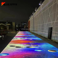 Projecteur interactif au sol Affichage holographique immersif Équipement publicitaire pour centre commercial Support de fête de mariage personnalisé