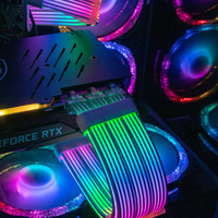 C200EX 24pin 3 * 8pin Pc ARGB Câble Neon Flex LED Support 5v ARGB SYNC PSU Extension Rgb Câble Pc Gpu