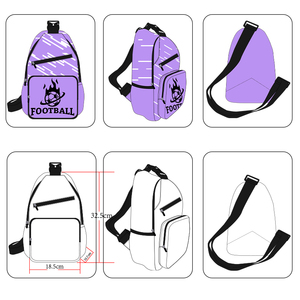 Borse a Tracolla Personalizzate con Stampa Graffiti, Borsa Sportiva <span class=keywords><strong>per</strong></span> Corsa, Borsello Casual <span class=keywords><strong>per</strong></span> Scuola e Uso Quotidiano <span class=keywords><strong>per</strong></span> Studenti Universitari - Product Image 2