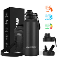Botellas de Agua de Acero Inoxidable al Vacío de 32 oz en Oferta con Diferentes Termos para Beber Tapa con Cierre y Frasco Ecológico