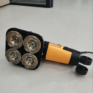 Super Promotions Four-wheel 100mm*4 Concrete Wall <b>Grinder</b> Handheld Concrete <b>Floor</b> Grinding Tools With Stand - Product Image 6