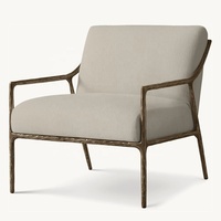 OEM Midcentury Artisans Hand Hammer Chair American Luxury Home Furnishing Thadds Slope Arm Chair para dormitorio Villa cafe