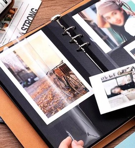 Tùy chỉnh DIY Album bên trong trang bơm lại tự dính phim Album A3 A4 Loose-Leaf PVC màu đen và trắng tờ - Product Image 3