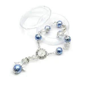 Recuerdos <span class=keywords><strong>de</strong></span> Bautizo Pulsera <span class=keywords><strong>de</strong></span> Cuentas con Cruz y Ala <span class=keywords><strong>de</strong></span> Ángel Mini Rosarios <span class=keywords><strong>de</strong></span> <span class=keywords><strong>Dedo</strong></span> <span class=keywords><strong>de</strong></span> Acrílico para Eventos <span class=keywords><strong>de</strong></span> la Iglesia - Product Image 3