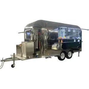 Nhượng Bộ Trailer để bán bia di động thanh giỏ hàng Airstream thực phẩm Trailer đầy đủ trang bị Hot Dog đứng thức ăn nhanh xe tải