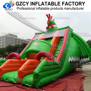GZCY Grand <span class=keywords><strong>toboggan</strong></span> gonflable commercial à usage intensif, en PVC, portable, Guangdong - Product Image 4