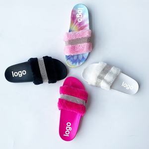 Sandales <span class=keywords><strong>arc</strong></span>-<span class=keywords><strong>en</strong></span>-<span class=keywords><strong>ciel</strong></span> pour femmes, de haute qualité, large, simple, à paillettes, strass, glissades, pantoufles pour l'afrique du sud - Product Image 5