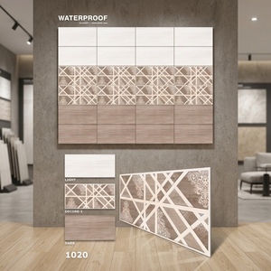 Azulejos decorativos para el hogar, azulejos de pared perforados de 30x60cm, acabado brillante, Ideal para baños, azulejos interiores de cerámica de 12x24, 300x600mm - Product Image 3