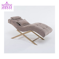 Nouvelle Arrivée 2024 Table de Massage Moderne Spa Velours Marron Lit de Beauté pour Salon de Beauté Lit de Cils Courbé de Luxe