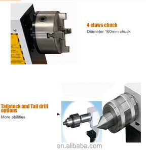 Torno CNC para Madera U-UA26 de 260 mm de Diámetro, Mini Torno de Alta Precisión con Rieles Lineales Cuadrados, Motorizado, Certificado CE - Product Image 2