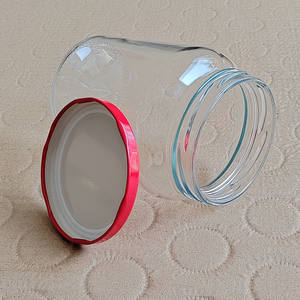 Bocaux en verre scellés à large bouche de 500ml 800ml 1200ml avec couvercles torsadés Cornichon <span class=keywords><strong>Concombre</strong></span> Stockage Fermentation Conserve Pêche <span class=keywords><strong>Jaune</strong></span> - Product Image 5