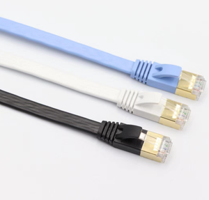 <span class=keywords><strong>Câble</strong></span> réseau CE ROSH Cat7 en cuivre 23AWG blindé (SFTP) haute vitesse, plat, pour ordinateur, cordon de raccordement Ethernet - Product Image 1