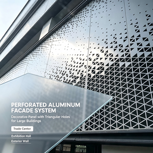Panel de Pared Metálico Perforado Personalizado, Revestimiento de Fachada con Corte Láser Geométrico, Pantalla Decorativa para Exteriores - Product Image 4