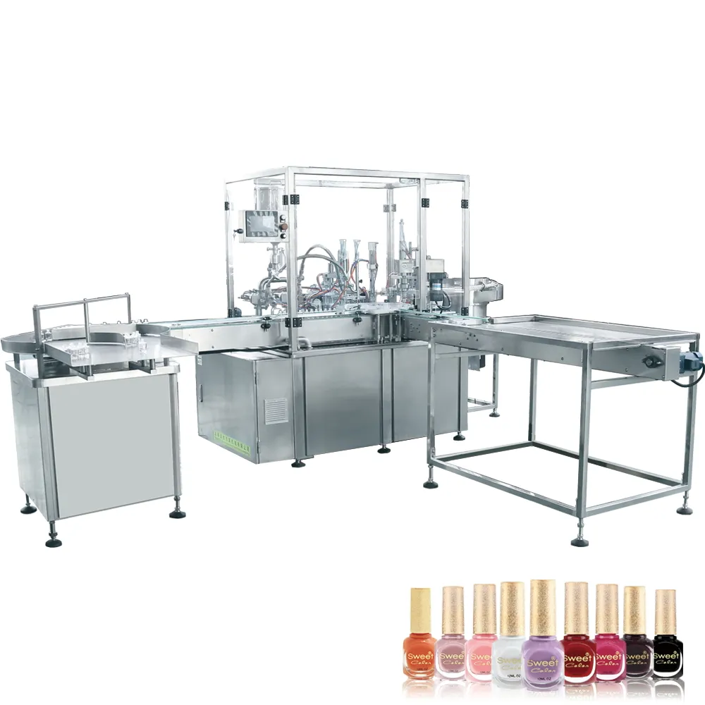 Automatic Nail Polish Gel Filling Machine Peristaltic Pump Filling Line