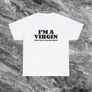 Maglietta I'm A Virgin, divertente maglietta con meme, manica corta, girocollo, unisex, per adulti, regalo promozionale - Product Image 2