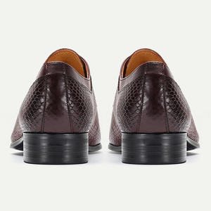 Zapatos formales de diseño italiano de lujo para hombre - Zapatos Oxford rojos con cordones de alta calidad para negocios y fiestas, zapatos de vestir de cuero para hombre y Oxfords - Product Image 4