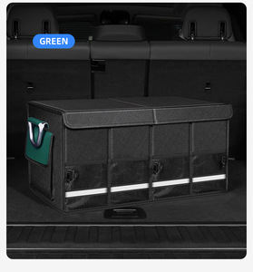 Organisateur de coffre de voiture de luxe antidérapant en tissu Oxford, sac de rangement pour coffre, organisateur de siège de voiture, outil de rangement - Product Image 3