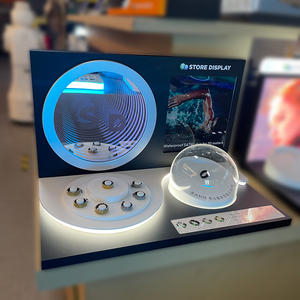 Productos tienda de moda soporte de exhibición de plástico tienda al por menor posm pantalla acrílico LED espejo infinito luz tienda de moda soporte de estante - Product Image 6