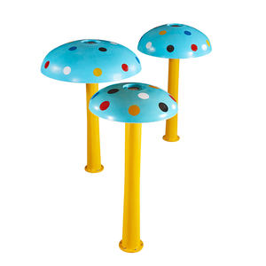 Crianças ao ar livre Piscina Aço inoxidável Cartoon Umbrella Mushroom Cachoeira Chuveiro Crianças Piscina - Product Image 3