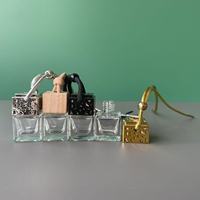 Bouteille diffuseur de parfum pour voiture, vide, carrée, 10 ml, à suspendre