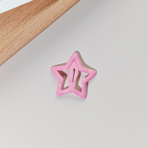 Kadınlar ve Çocuklar için Renkli Toplu Yıldız Saç Tokaları, Sevimli Pentagram Yan Kakül Saç Tokaları - Product Image 5