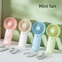 Nouveau ventilateur portable F57 rechargeable par USB, 3 vitesses, design turbine haute performance, mini ventilateur extérieur portable, support de téléphone, 5W, 500-800mAh