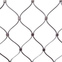 Filet de protection transparent en câble d'acier inoxydable pour escaliers d'atrium et protection résidentielle – Maille métallique en câble