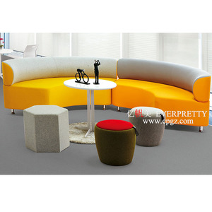 Bán buôn Chất lượng cao văn phòng khách sạn trường sảnh Modular thoải mái tiếp nhận vải cong sofa Set cho khu vực công cộng - Product Image 6