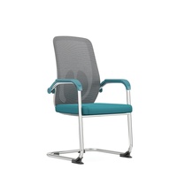 Chaise de formation moderne - Cadre en fibre de verre PP Plus - Coton haute densité - Électroplaqué avancé - Mobilier commercial pour usage bureautique