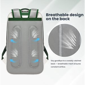 Zaino Impermeabile e Traspirante per Racchette da Tennis e Pickleball, Borsa per Racchette da Squash e Badminton con Scomparto per Scarpe, Design Personalizzabile - Product Image 4