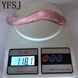 YFSJ Masseur anal et prostatique en verre borosilicate lisse rose écologique en forme de petit hippocampe pour point G, jouet sexuel 153x26mm pour hommes ou femmes - Product Image 4