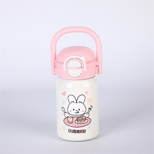 High- Tote-style Vacuum-insulated 316 Stainless Steel <strong>Childrens</strong> Thermos Cute Dual-use Pop-up Cup Portable Cartoon Student <strong>Mug</strong> - Product Image 5