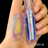 Fard à paupières cosmétique liquide de maquillage multi-chrome