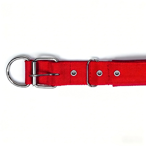 In Stock <b>Dog</b> Collar Soft Leather Lined Polypropylene Foam Solid Pattern with Ribbon Decoration Non-Choking Wholesale - Product Image 4