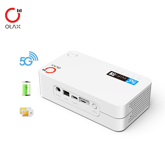 Olax G5010 5g Wifi Router Mobile Router with Lan Port Modem Router 4000mah 5g Cpe N1/3/5/7/8/20/28/38/40/41/78 Wireless SA / NSA