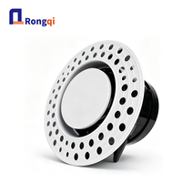Valve d'air ronde sans cadre pour CVC, en plastique, à encastrer, invisible, pour plafond, sortie d'air, ventilation, évacuation des gaz