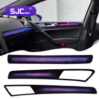 Kit d'éclairage d'ambiance automobile SJC 64 couleurs pour Volkswagen Golf 7 MK7 2014-2021 LHD/RHD, éclairage LED synchronisé arc-en-ciel