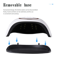 Sèche-ongles à capteur Intelligent 168W, 60 pièces, lampe Led UV à double lumière, minuterie à 4 vitesses, lampe de manucure, Gel à séchage rapide, lampe de cuisson pour Nail Art