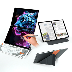 Thương Hiệu Mới Đôi Màn Hình Máy Tính Xách Tay 13.5 + 13.5 Inch Kép Màn Hình Cảm Ứng Máy Tính Xách Tay PC Intel Celeron N100 Yoga Máy Tính Xách Tay Máy Tính Cho Doanh Nghiệp - Product Image 1