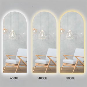 Ce certificata all'ingrosso grandi specchi liberi di rame specchietti d'argento 3 colori arco dimmerabile <span class=keywords><strong>specchio</strong></span> LED sulla parete - Product Image 6