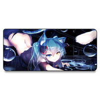 Tapis de souris de jeu personnalisé en tissu polyester antidérapant chauffant avec design couleur pleine