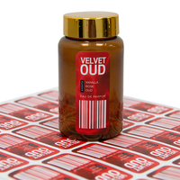 Parfum personnalisé en gros soins de la peau autocollants transparents pour bouteilles étiquettes en vinyle autocollants pour emballage